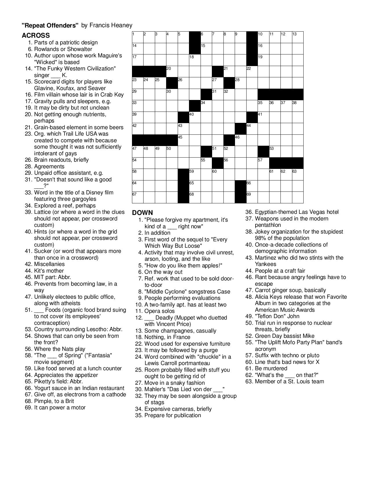 Free Printable Sunday Crossword Puzzles 20150316pzdxl a jpg - Easy Sunday Crossword