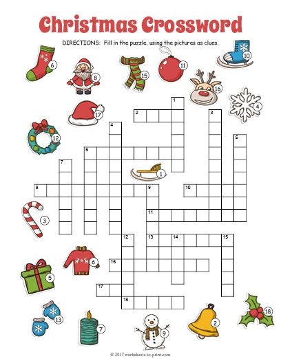 Free Printable Christmas Crossword Christmas Crossword Christmas  - Easy Task Gift Inf Crossword Clue