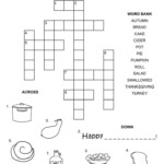 Easy Thanksgiving Crossword Puzzles For Kids Kiddo Shelter  - Easy Thanksgiving Crossword