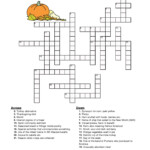 Printable Easy Crossword Puzzles For Kids 101 Activity - Easy Thanksgiving Crosswords