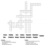 Thanksgiving Crossword Puzzle Best Coloring Pages For Kids - Easy Thanksgiving Crosswords