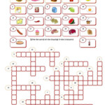 Food Crossword Fichas De Trabalho Aulas De Ingl s Ingles Para Criancas - Easy To Chew Food Crossword