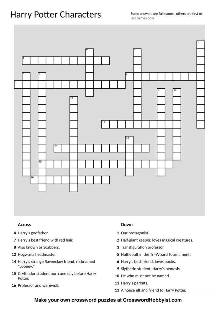 Make Your Own Crossword Puzzle Free Printable Free Printable A To Z - Easy To Clean Ad Claim Crossword