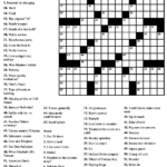 Easy Crossword Puzzle Printable Loveisallaround club Printable  - Easy To Control Crossword