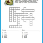 Easy Food Crossword Puzzle Crossword Template - Easy To Eat Food For Infants Crossword Clue