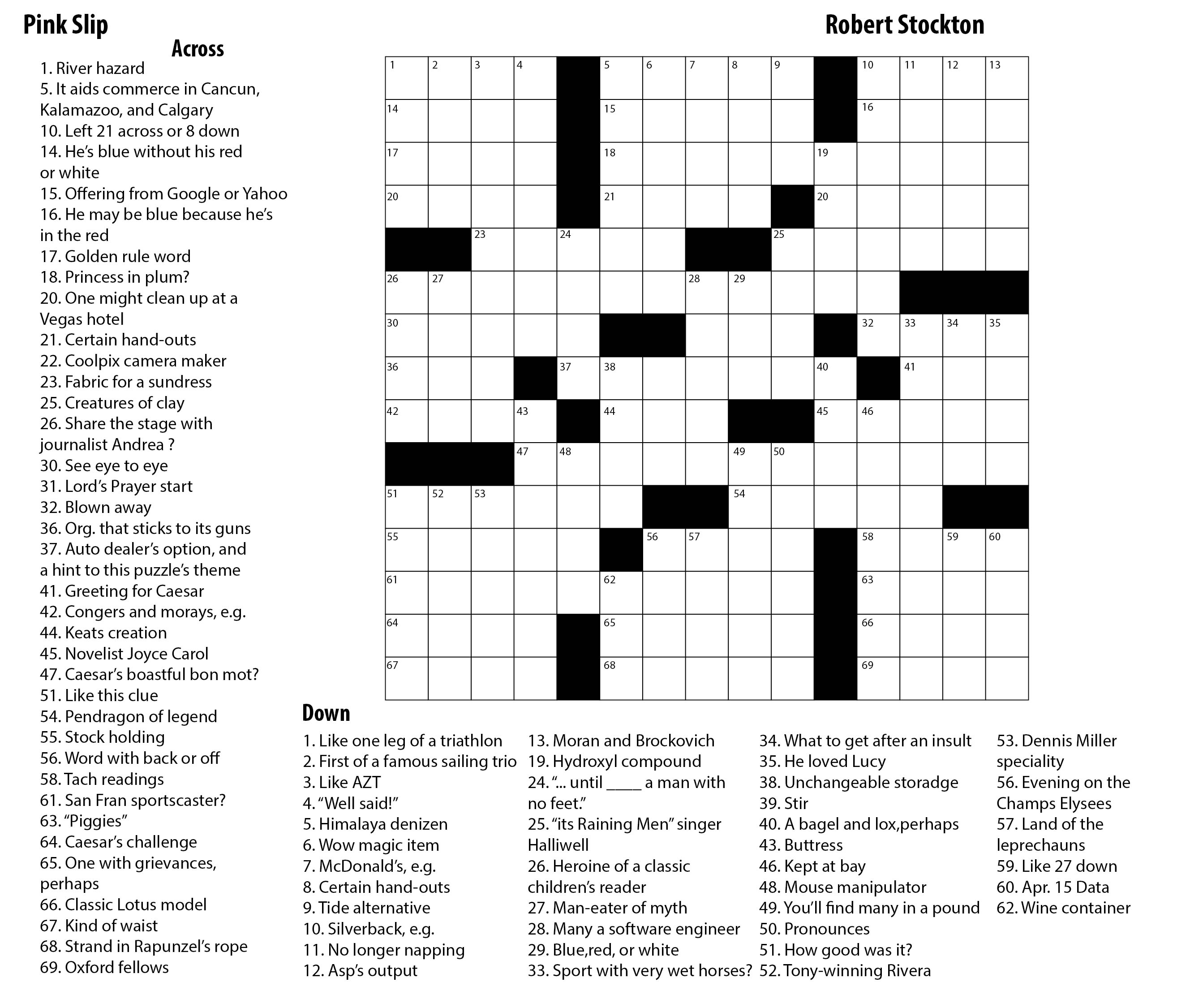 Easy Printable Crossword Puzzle Printable Crossword Puzzle Tests Your  - Easy To Handle Crossword