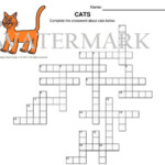 Cats Crossword Puzzle - Easy To Identify Cat Crossword