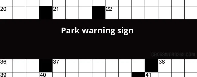 Park Warning Sign Crossword Clue - Easy To Park Vehicles Crossword Clue