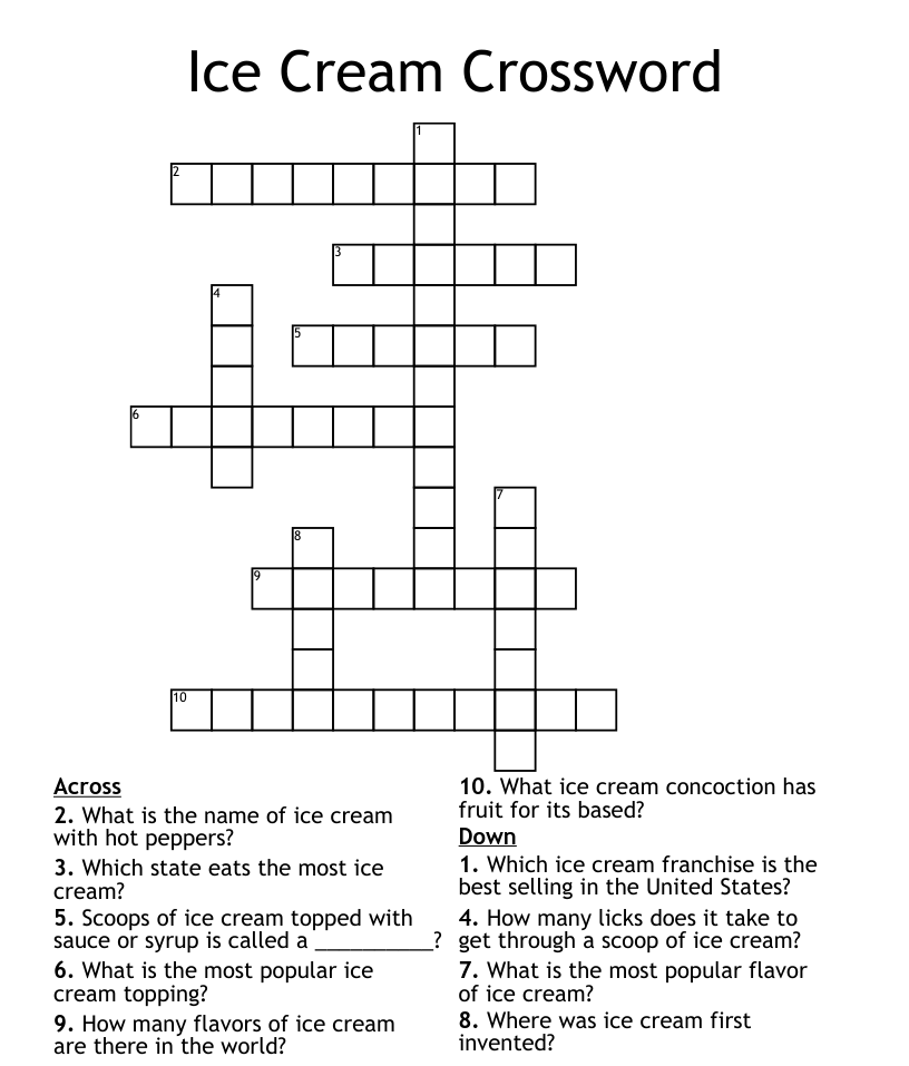 Desserts Crosswords Word Searches Bingo Cards WordMint - Easy To Prepare As Desserts Crossword