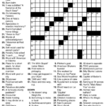Beginner Crossword Puzzles Printable Printable Template Free Daily  - Easy To Read Font Crossword Clue