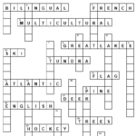 Canada All Things Topics - Easy To Read French Articles About British Territory Crossword