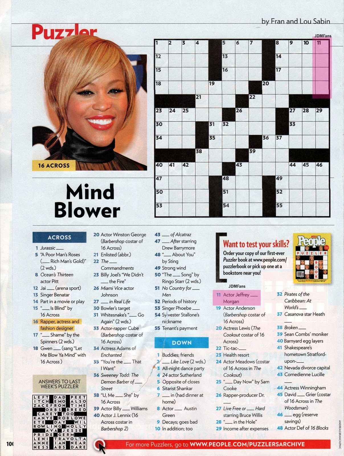 People Magazine Crossword Puzzles To Print Printable Crossword  - Easy To Scam People Crossword