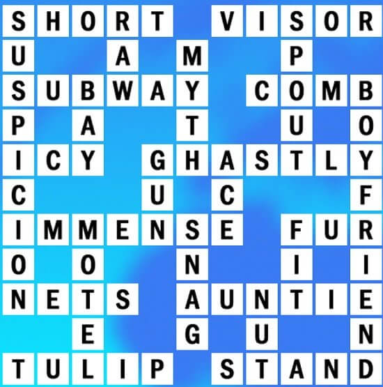 Grid I 4 Answers World s Biggest Crossword - Easy To See Through Crossword