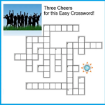 Crossword Easy Fast And Fun Three Cheers  - Easy To Set Up As A Computer Crossword Clue