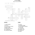 Easy Empty Crossword Crossword For Kids - Easy-to-swallow Dosage Crossword