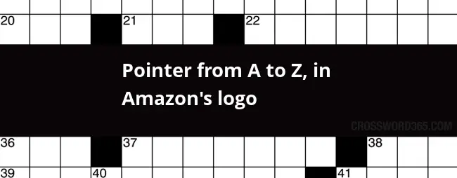 Pointer From A To Z In Amazon s Logo Crossword Clue - Easy Two-pointer Crossword Clue