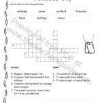 Veterans Day Printouts From The Teacher s Guide - Easy Veterans Day Crossword Puzzle