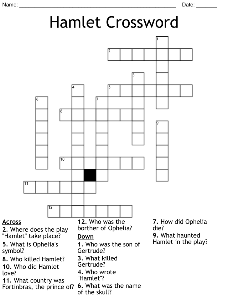 Hamlet Crossword Puzzle Clue Usatodaycrosswordpuzzle co - Easy Way To Adapt Crossword Clue