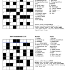 Printable Crossword Puzzles And Solutions Printable Crossword Puzzles - Easy Way To Make A Crossword Puzzle Png