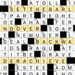 The New York Times Crossword Puzzle Solved Wednesday s New York Times  - Establish A Standard That's Easy To Reach Crossword