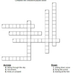 Extreme Sport Crossword Worksheet - Extremely Easy Victory Crossword