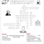 February Crossword Puzzle Printables For Kids Free Word Search  - February Easy Crossword Puzzles For Kids