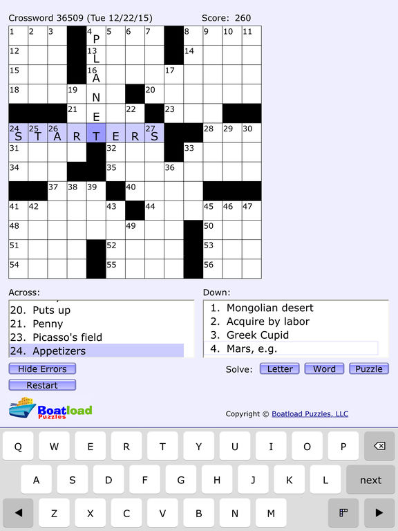 Boatload Puzzles Daily Crosswords AppPicker - Free Easy Crossword Puzzles Boatload