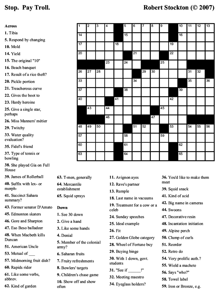 Printable Crossword Puzzles Beginners Printable Crossword Puzzles - Free Printable Easy Crossword Puzzle For Beginners