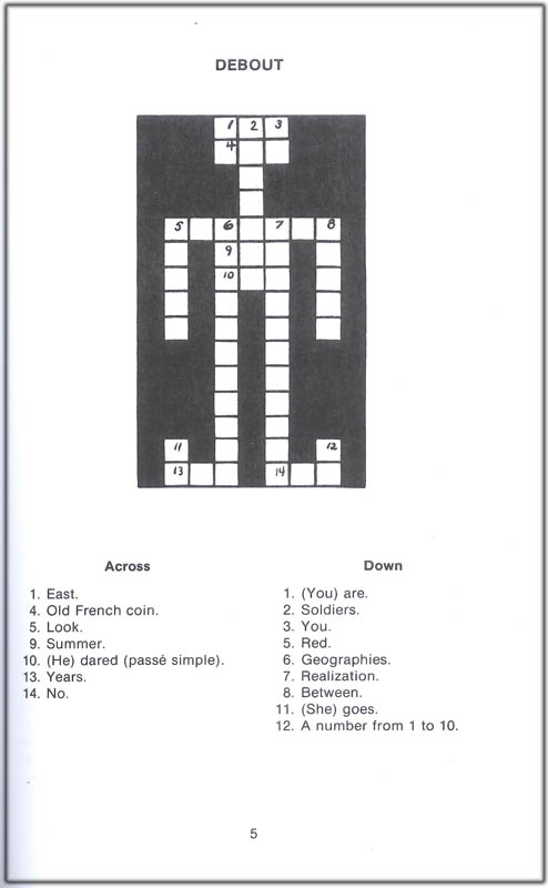 Easy French Crossword Puzzles National Textbook Company 9780844213309 - French Crossword Puzzles Easy Online