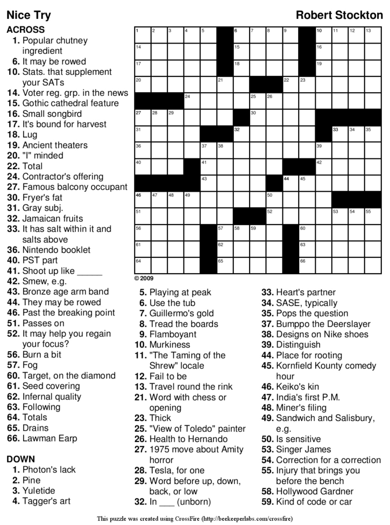 Kinds Of Crossword Puzzles - Goes At An Easy Gait Crossword Clue
