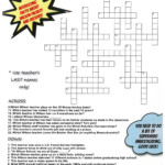 A Fun Crossword Puzzle Is A Great Idea For Your YEARBOOK We Made Ours  - It's Easy To Park Crossword