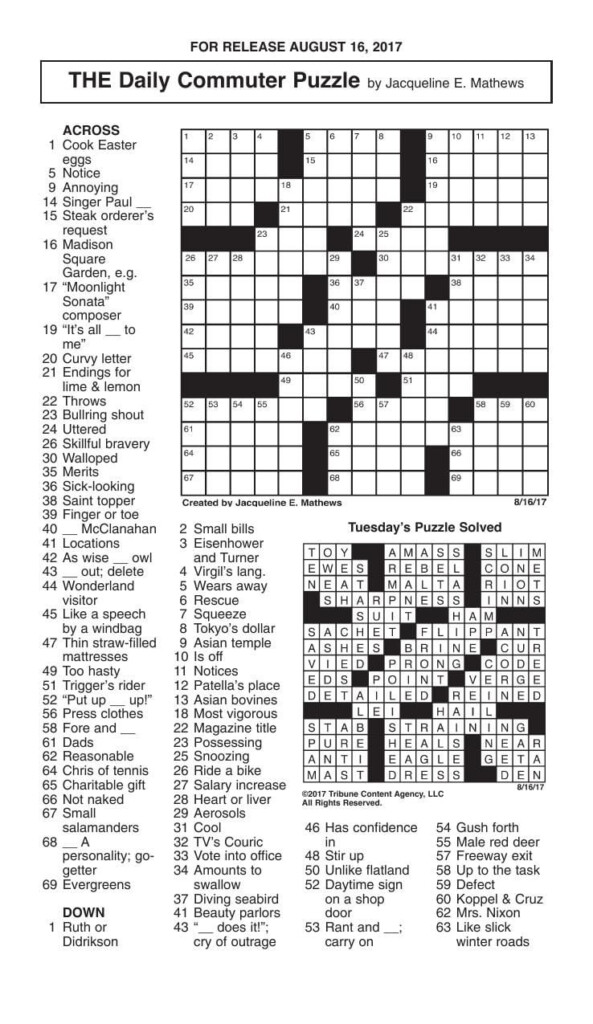 51 Free Daily Commuter Crossword Puzzle Crossword Clue - It's Not As Easy As A B C Crossword