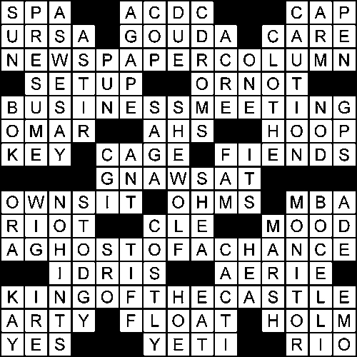 Crossword Global Times - It's Not Easy Being Green Crooner Crossword