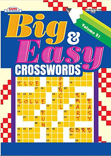 Big Easy Crosswords Puzzle Book Volume 30 KAPPA BOOKS - Kappa Big And Easy Crosswords