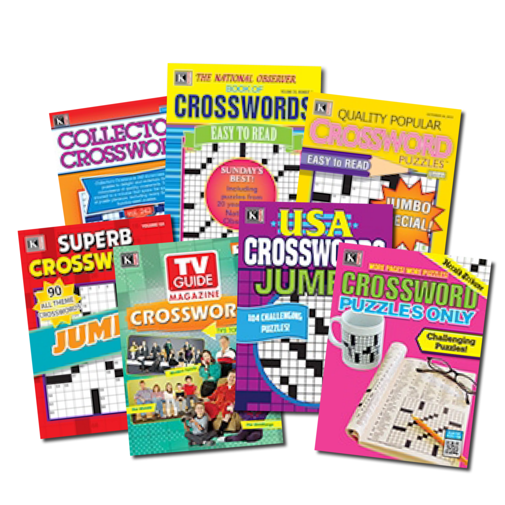 7 Crossword Magazines Kappa Puzzles - Kappa Publishing Group Easy Crossword Bargain Pack