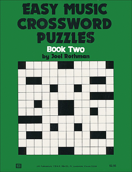 Easy Music Crossword Puzzles Book 2 Sheet Music By Joel Rothman Sheet  - Kind Of Music With An Easy Switch Crossword