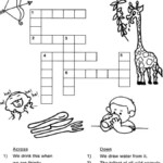 Easy Kids Crosswords Puzzles Activity Shelter - Kindergarten Easy Crossword Printable