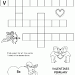 Valentines Crossword - Kindergarten Easy Valentine Crossword Puzzle