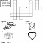 Easy Crosswords For Kids To Print Activity Shelter - Kindergarten Easy Valentine Crossword Puzzle