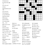 Printable Crossword Puzzles In Spanish Printable Crossword Puzzles - Like A Really Easy Job Crossword