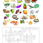 Food Crossword Crossword Worksheets Vocabulary - Like An Easy Meal Crossword