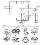 Food meals crossword ESL Worksheet By Cokelight7226 - Like An Easy Meal Crossword