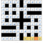 Puzzle Page Crossword June 9 Qunb - Made Easier To Chew Crossword