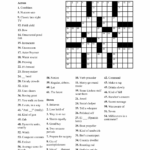 Fun Easy Crossword Puzzles For Seniors 101 Activity - Make Easier To Read In A Way Crossword
