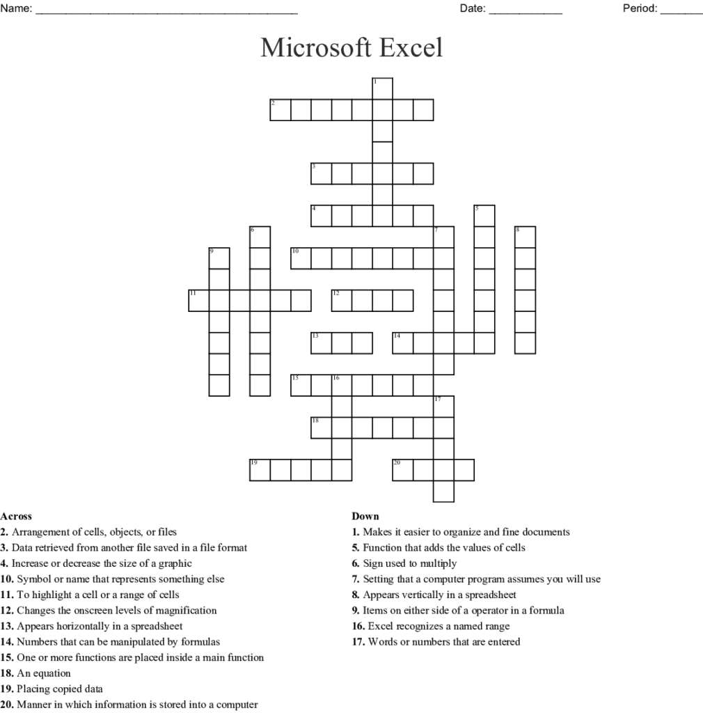 Column Type Crossword Puzzle Clue Printablecrosswordpuzzlesfree - Makes Easier To Bear Crossword Clue