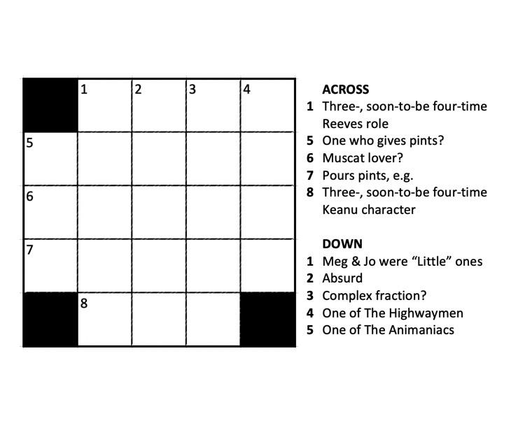 Made My Second Ever Mini Crossword For TryMyNYTMini Crossword - Mini Crosswords Easy