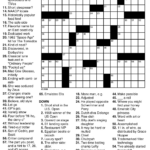 Football Crossword Puzzle Printable Printable Crossword Puzzles - Out Take It Easy Crossword