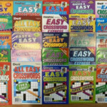 Lot Of 4 Dell Penny Press Easy Crossword Puzzle Books Express Lovers  - Pennydell Fast And Easy Crossword Puzzle Books Samples