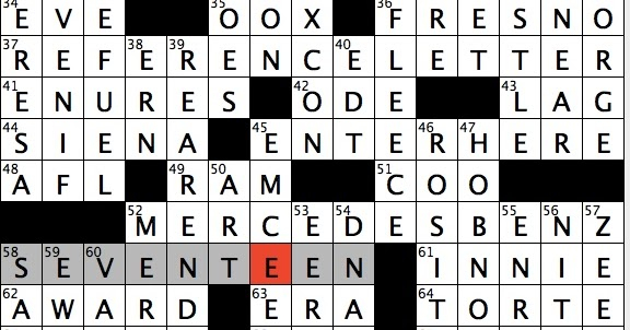 Rex Parker Does The NYT Crossword Puzzle Start Shooting WED 8 21 19  - Phrase Used By Easy-listening Crossword