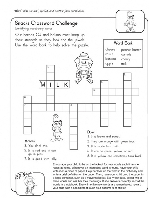 Super Easy Crossword Puzzles Activity Shelter - Printable Crossword Puzzles Super Easy